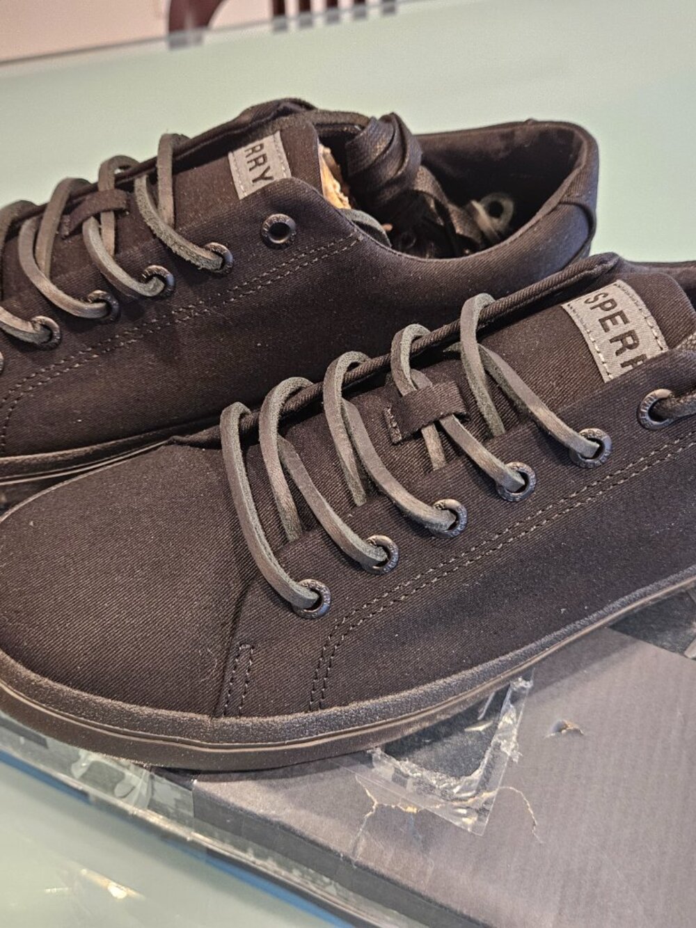 Sperry SC Striper II LTT Black STS25431 Size 9 NIB